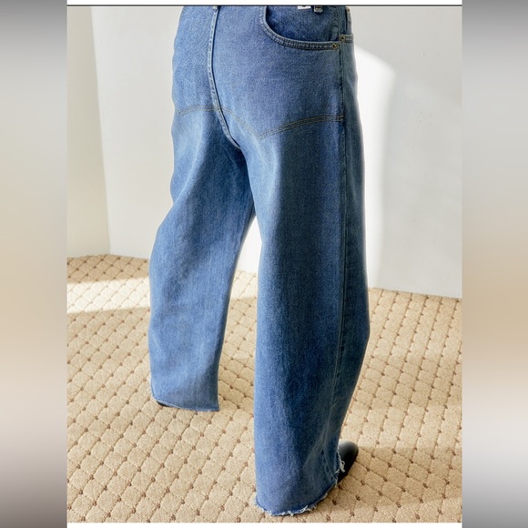 Stylenanda 3ce Green mid rise wide leg denim jeans - Picture 17 of 17